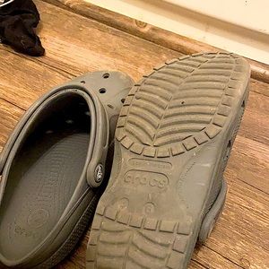 Grey crocs